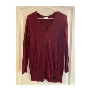 Old Navy maroon sweater tunic